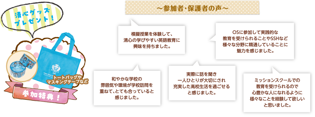 参加者・保護者の声